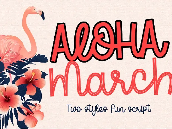 Aloha March font