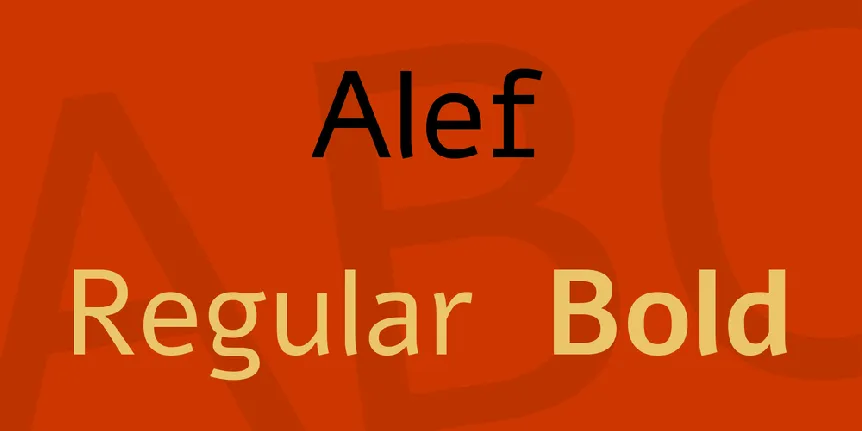 Alef font