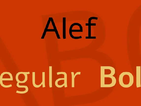 Alef font