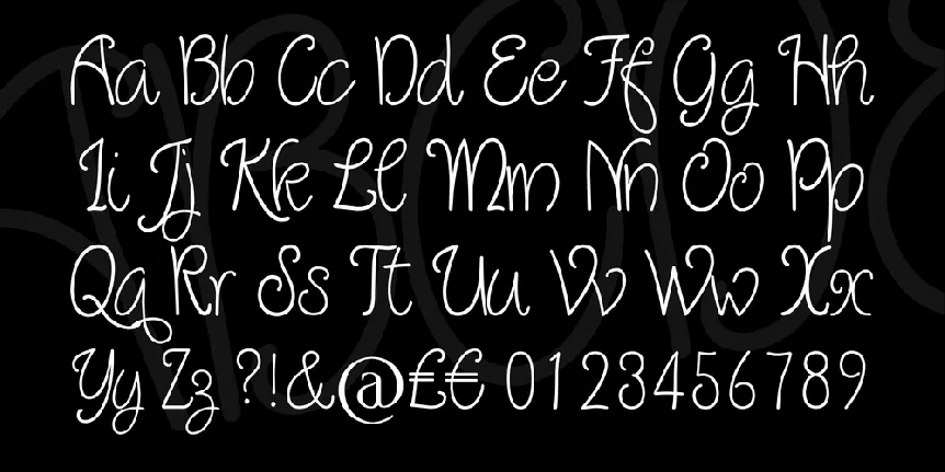 Quirlycues font