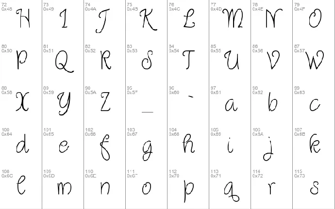 Quirlycues font