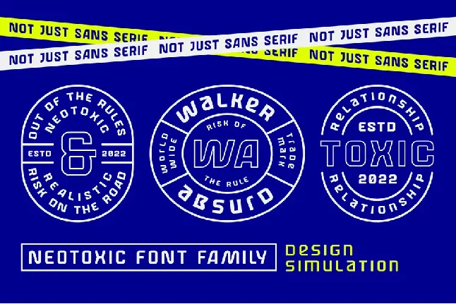 Neotoxic Futuristic font