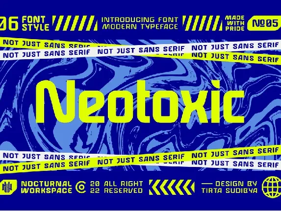 Neotoxic Futuristic font