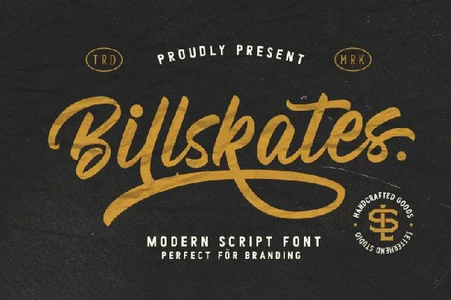 Billskates Script font