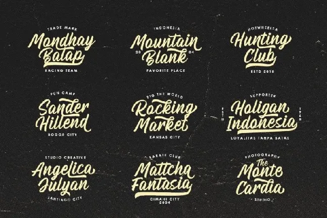 Billskates Script font