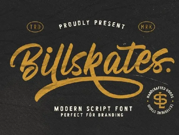 Billskates Script font