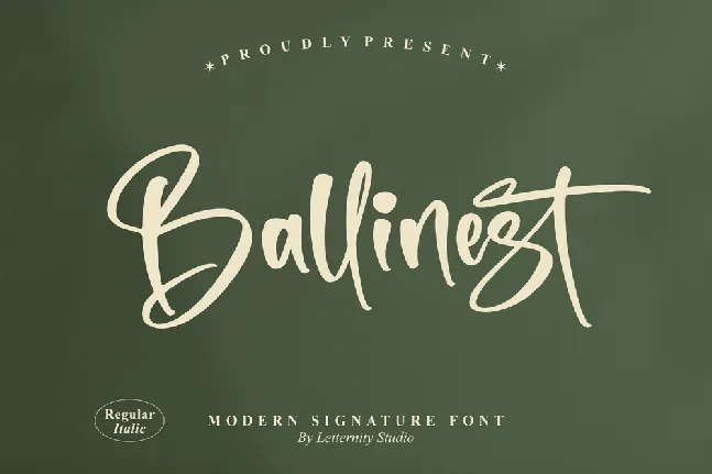 Ballinest font