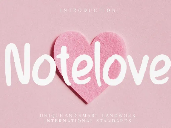 Notelove Display font