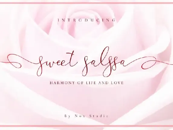 Sweet Salssa Calligraphy font