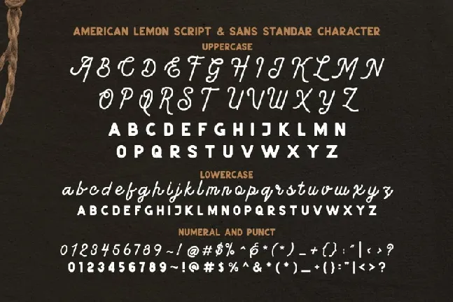 American Lemon Duo font