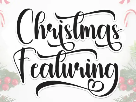 Christmas Featuring Script font