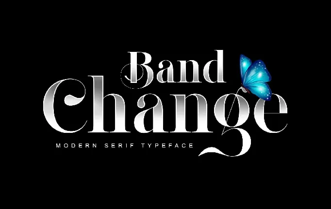 Band Change font