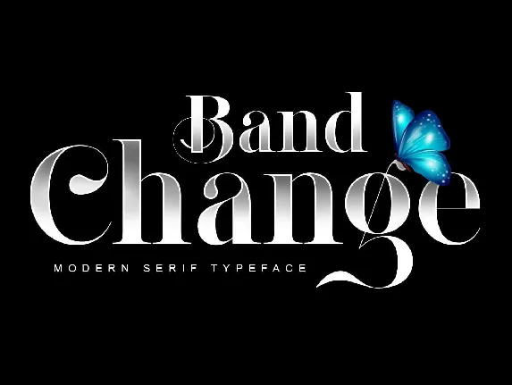 Band Change font