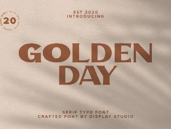 Golden Day font