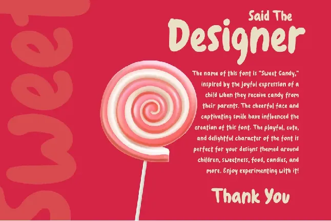 Sweet Candy Free font