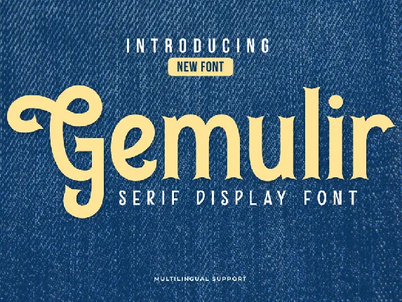 Gemulir Trial font