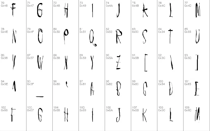 Chic chak zubra font