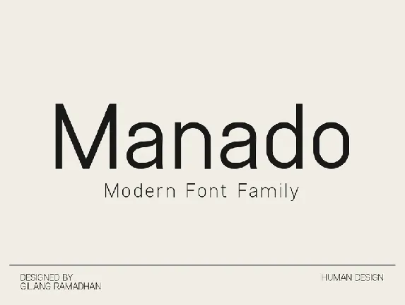 Manado Family font