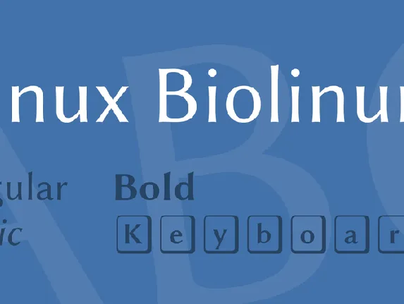 Linux Biolinum font