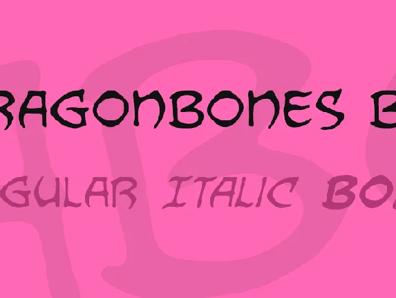 Dragonbones BB font