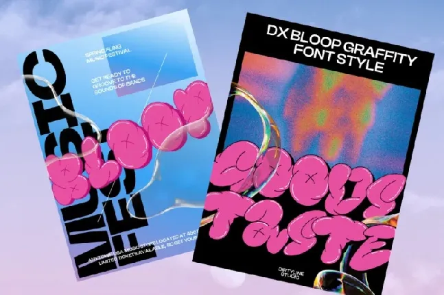 Dx Bloop font