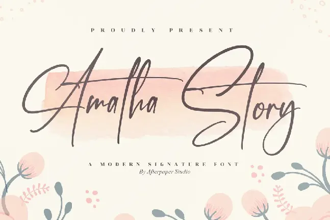 Amatha Story font