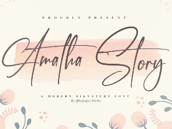 Amatha Story font