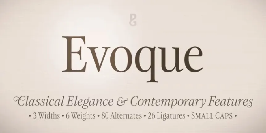 Evoque Family font