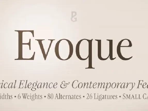 Evoque Family font