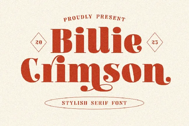 Billie Crimson font