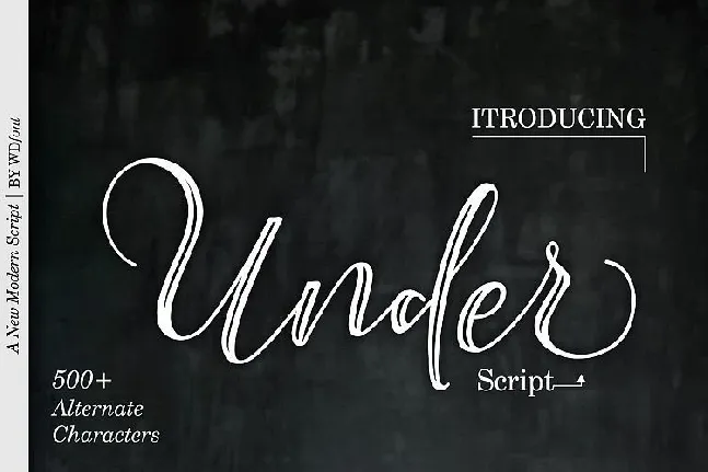 Under Script font