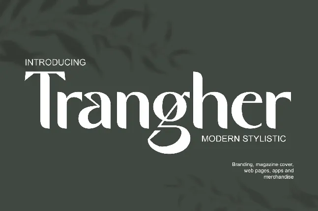 Trangher font