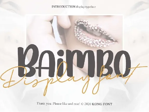 Baimbo font