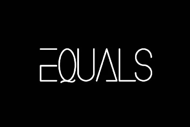 Equals Demo font