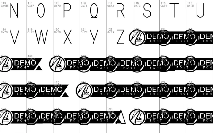 Equals Demo font