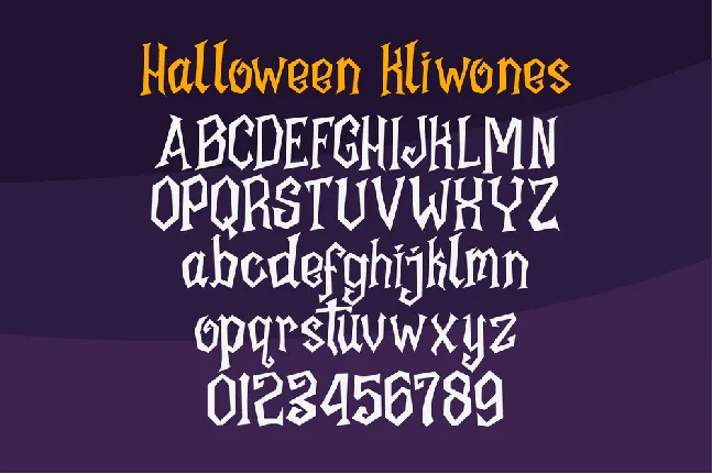 Halloween Kliwones font