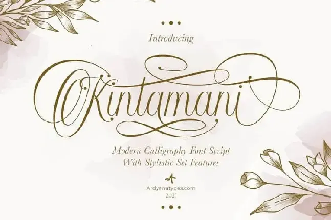 Kintamani Calligraphy font