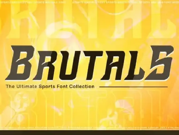 Brutals Display font