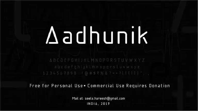 Aadhunik font