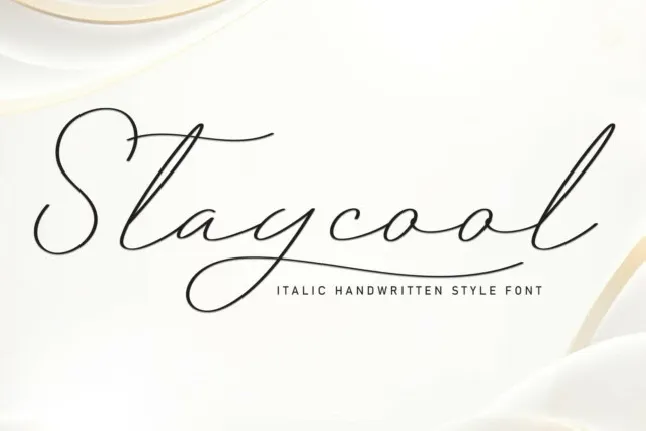 Staycool Script font