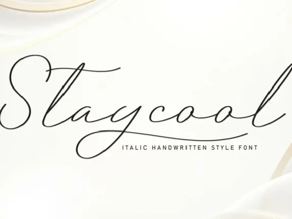 Staycool Script font