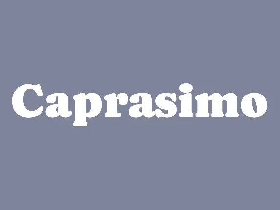 Caprasimo font