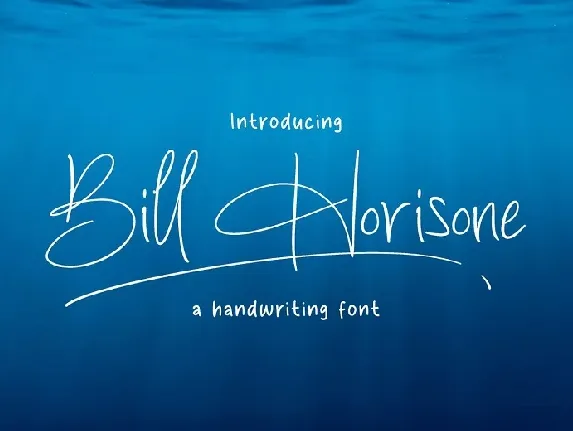 Bill Horisone font