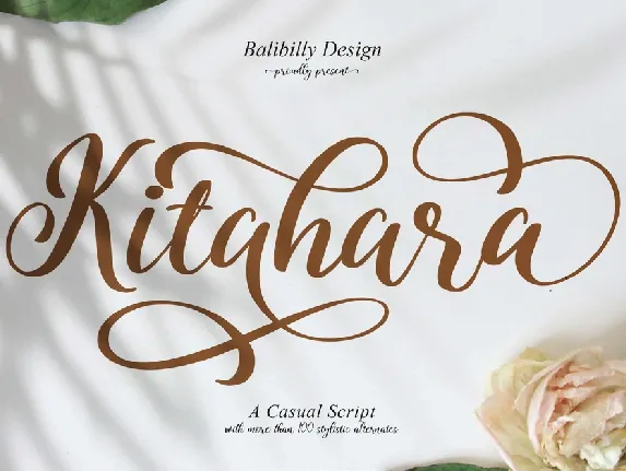 Kitahara Script font