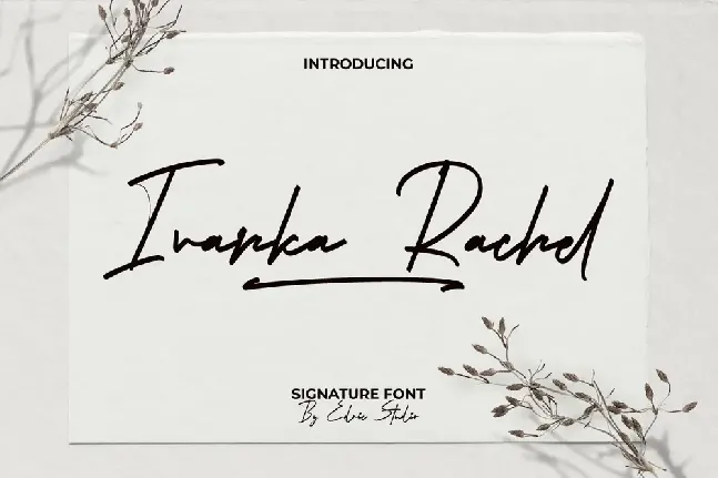 Ivanka Rachel Demo font