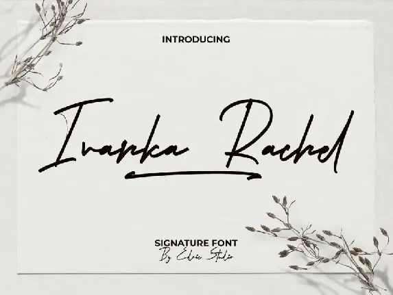 Ivanka Rachel Demo font