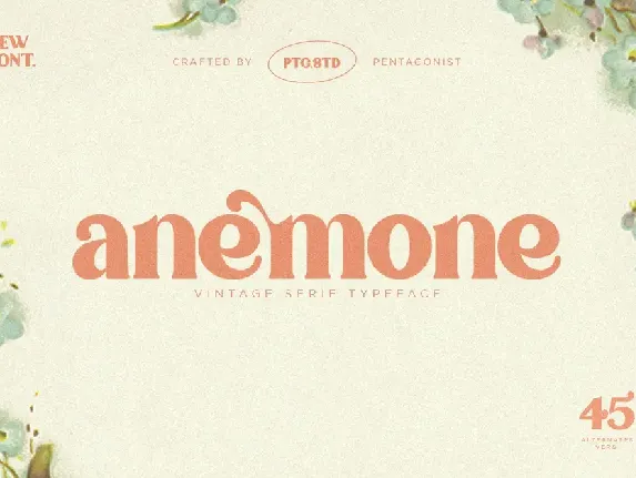 Anemone Demo font