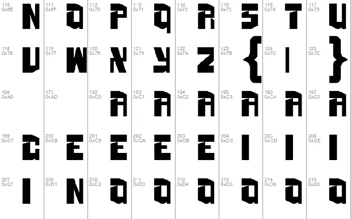 NOWARE font