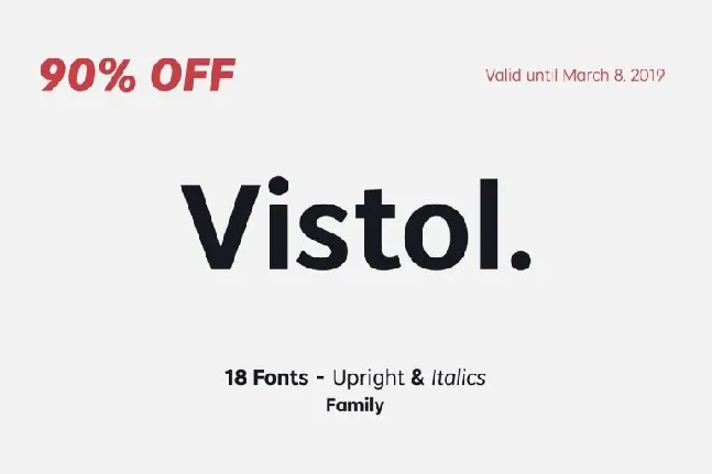 Vistol Sans Latin Pro font