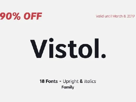 Vistol Sans Latin Pro font